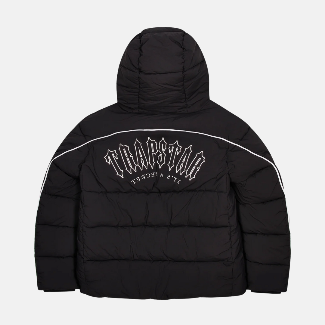 Trapstar Irongate Arch Pipping Puffer - Black/White