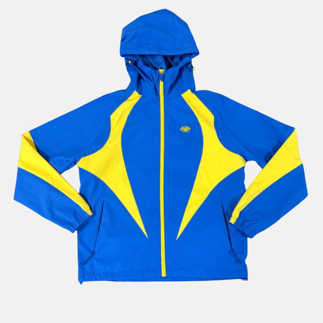 Syna Logo Vortex Woven Jacket - Blue/Yelllow