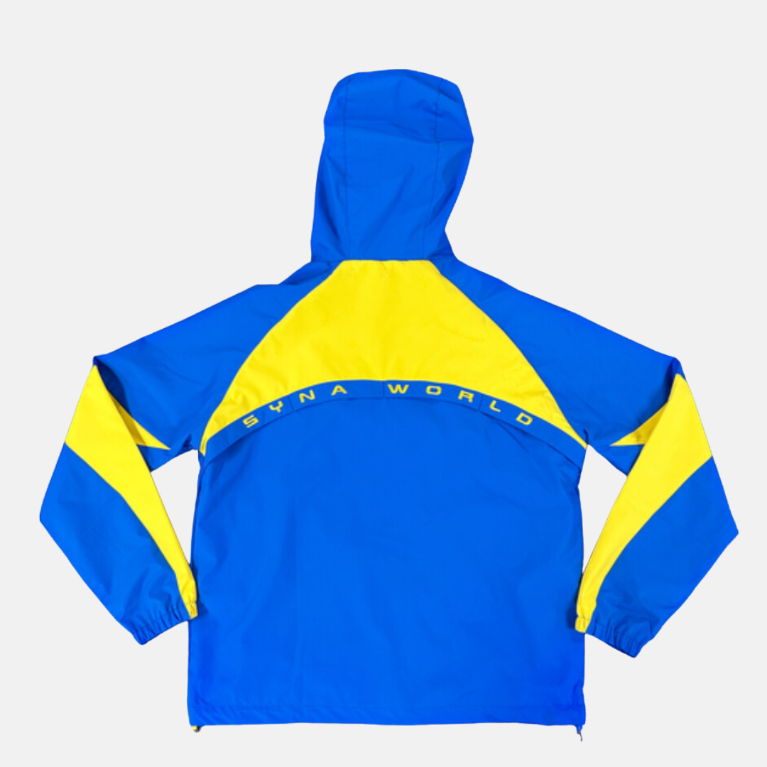 Syna Logo Vortex Woven Jacket - Blue/Yelllow