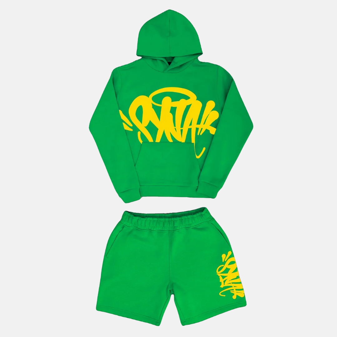 Team Syna Hoodie & Shorts Logo Set - Green