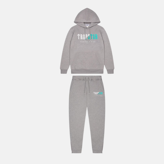 Trapstar Chenille Decoded Tracksuit - Grey/Teal