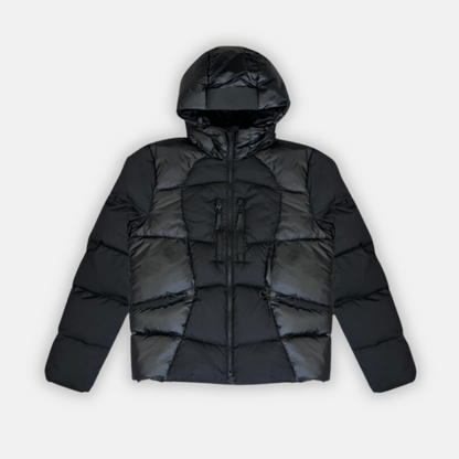 Syna Wave Puffer Jacket - Black