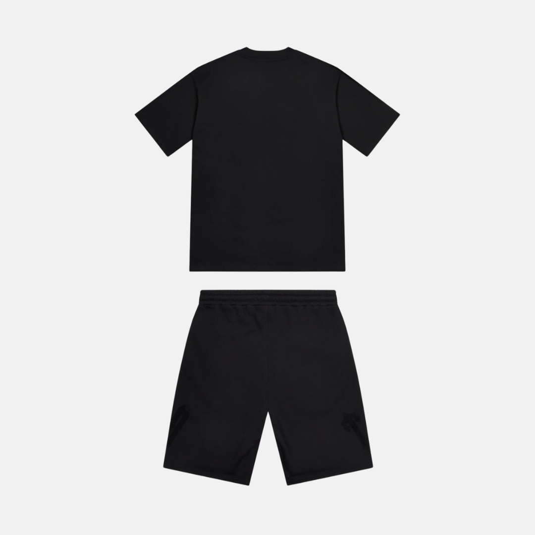 Trapstar Irongate Arch T-Shirt & Shorts Set - Black/Pink