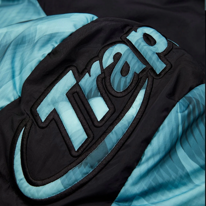 Trapstar Hyperdrive Hooded Puffer - Black/Blue