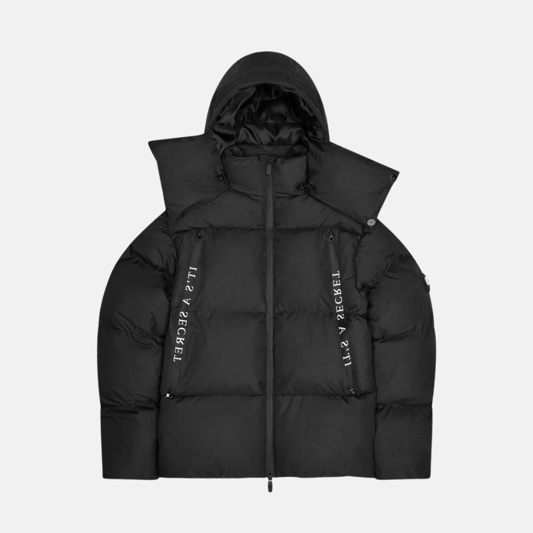 Trapstar x Awful Lot of Cough Syrup Hooded Puffer - Black