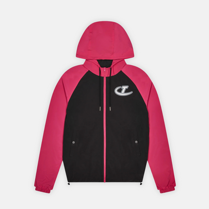 Trapstar Hyperdrive Windbreaker - Black/Hot Pink