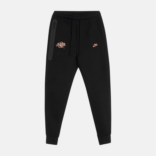 Central Cee x Nike Tech Fleece Tracksuit Joggers - Black, Anthracite, Metallic Red Bronze (Syna world)