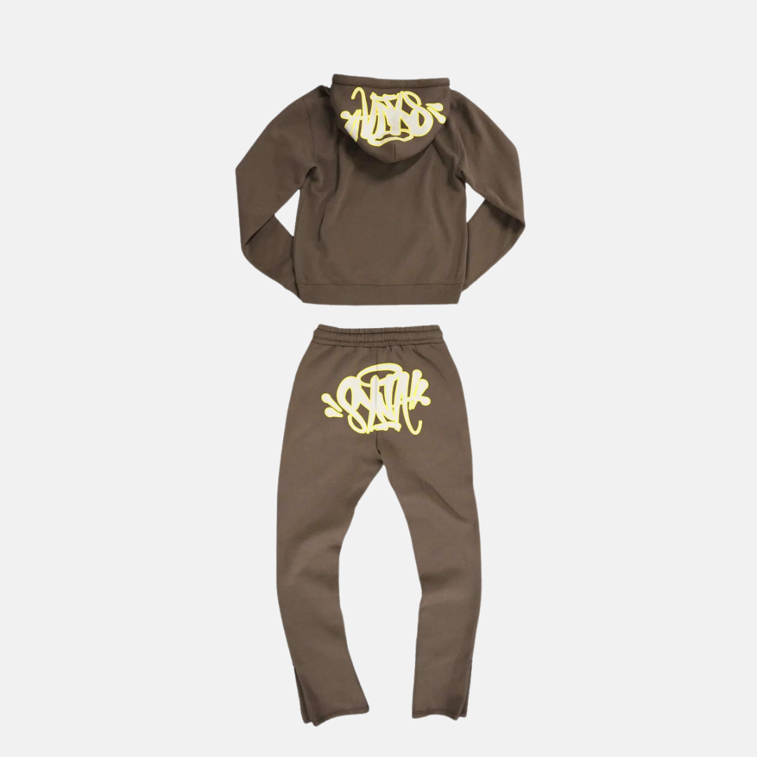 Syna Logo Tracksuit - Brown