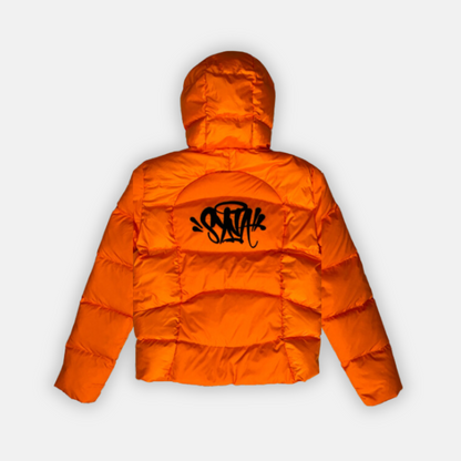 Syna Wave Puffer Jacket - Orange