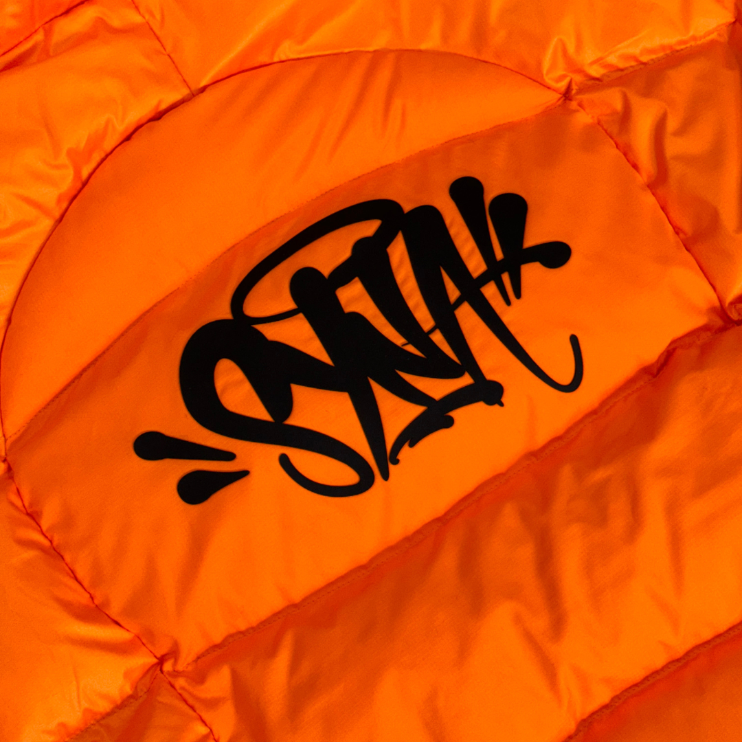 Syna Wave Puffer Jacket - Orange