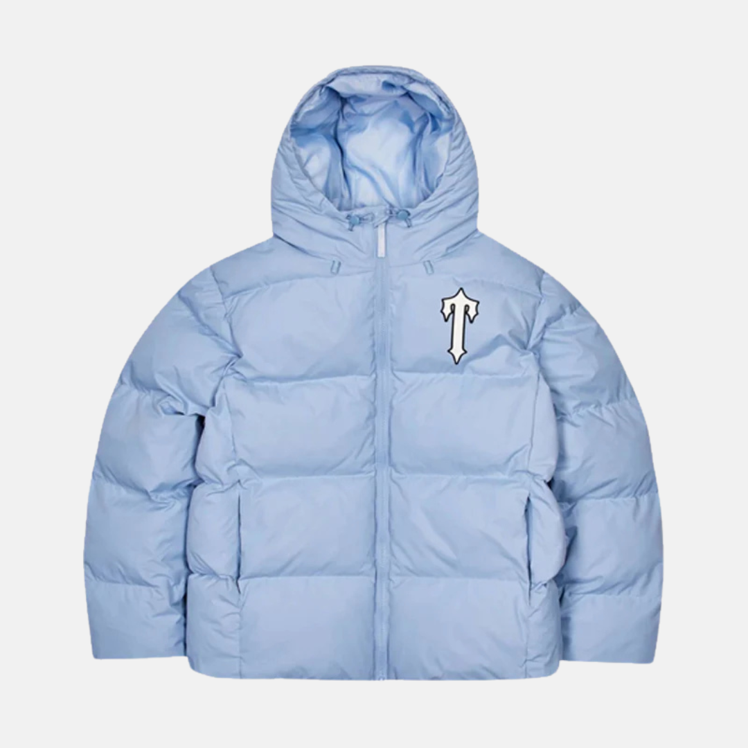 Trapstar Irongate Hooded Arch Puffer - Ice Blue