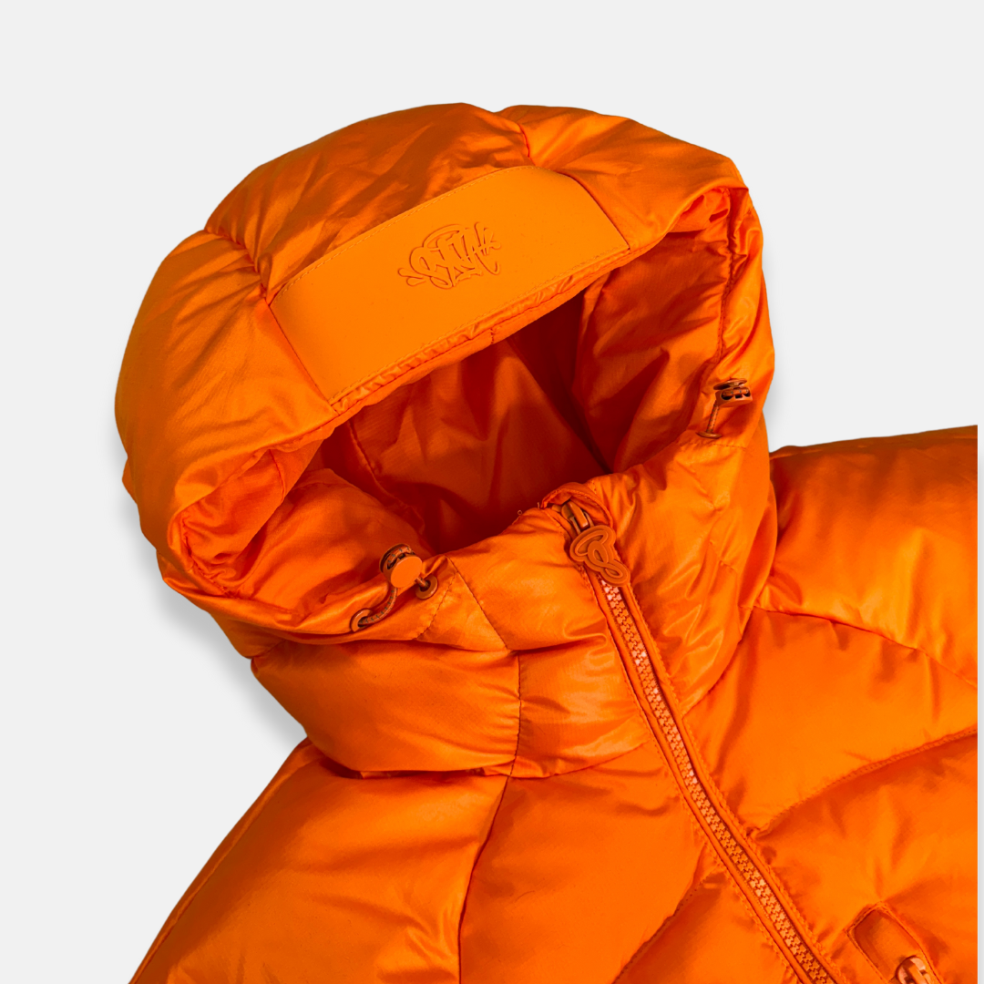 Syna Wave Puffer Jacket - Orange