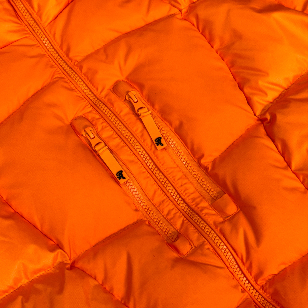 Syna Wave Puffer Jacket - Orange