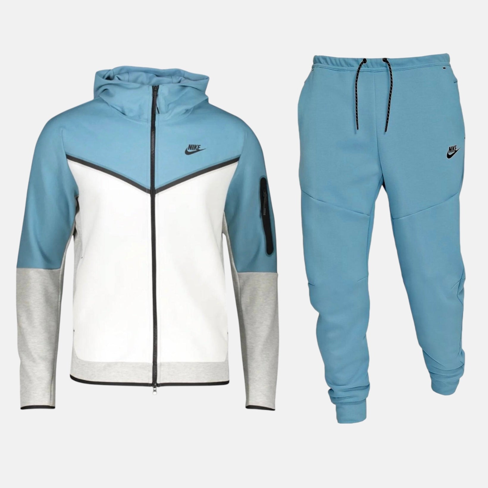 Nike Tech Fleece Set - Baby Blue / White (3rd Gen - Old Season)