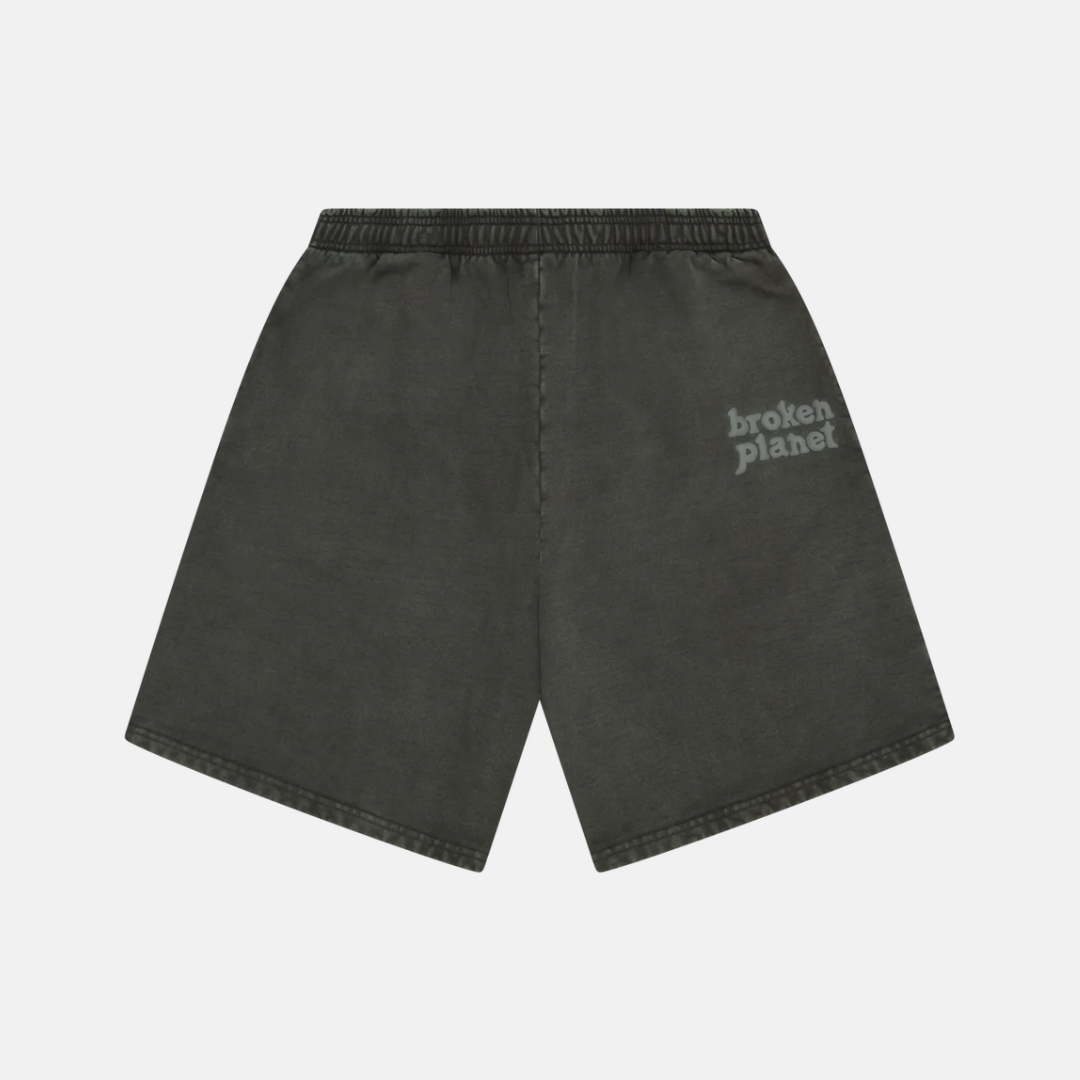 Broken Planet Basic Shorts - Washed Soot Black