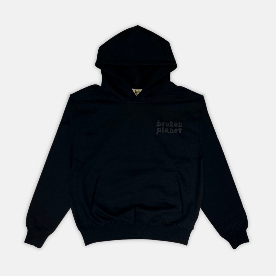 Broken Planet Basics Hoodie - Midnight Black