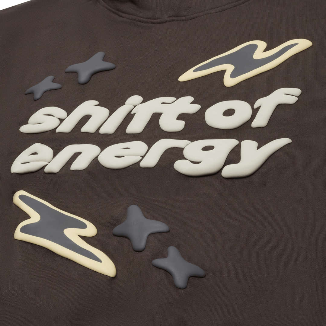 Broken Planet Shift Of Energy Hoodie - Dark Brown