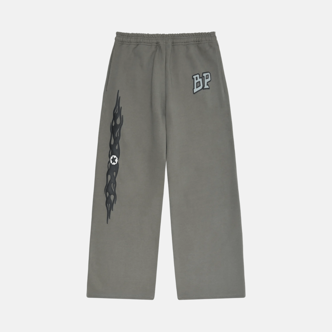 Broken Planet Wide Leg Sweatpants - Gunmetal Gray