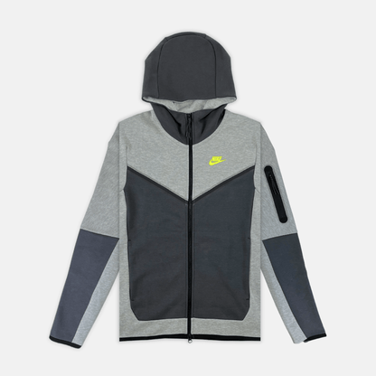 Nike Tech Fleece Hoodie - Grey / Anthracite / Volt (3rd Gen - Old Season)