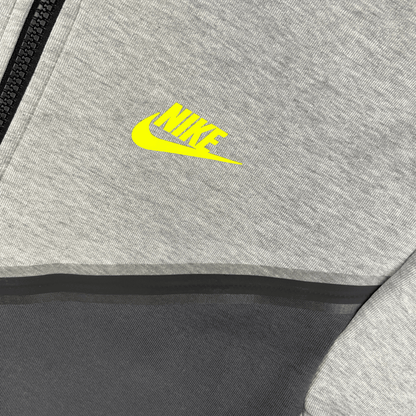 Nike Tech Fleece Hoodie - Grey / Anthracite / Volt (3rd Gen - Old Season)