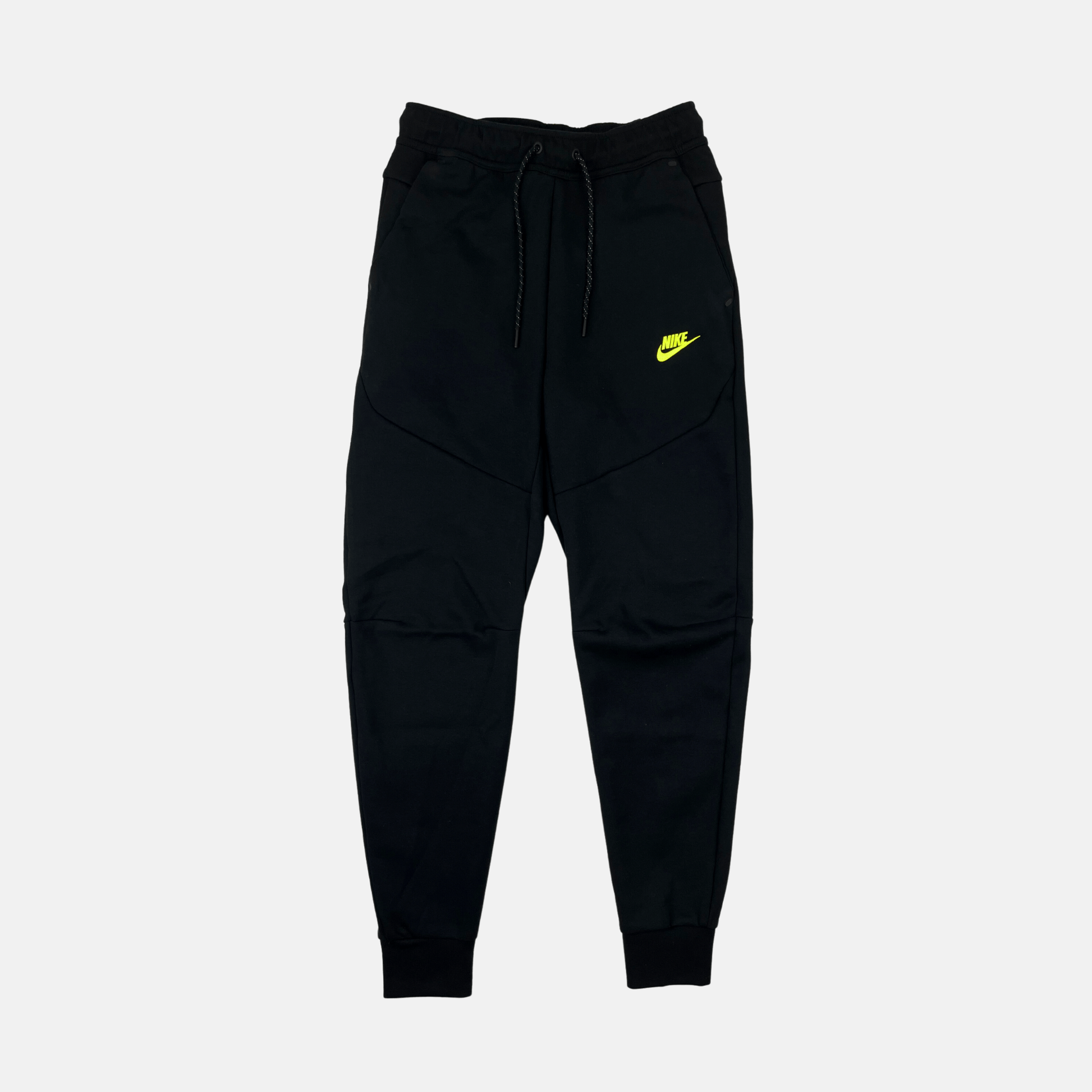 Nike Tech Fleece Joggers - Black / Volt (3rd Gen - Old Season)