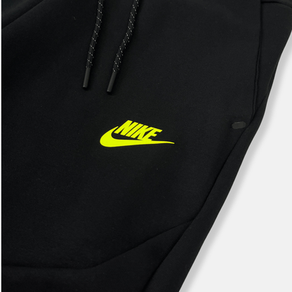 Nike Tech Fleece Joggers - Black / Volt (3rd Gen - Old Season)