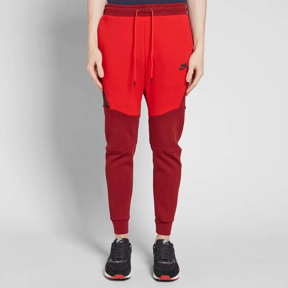 Nike Tech Fleece Joggers - Two Tone Red (2nd Gen - Old Season)