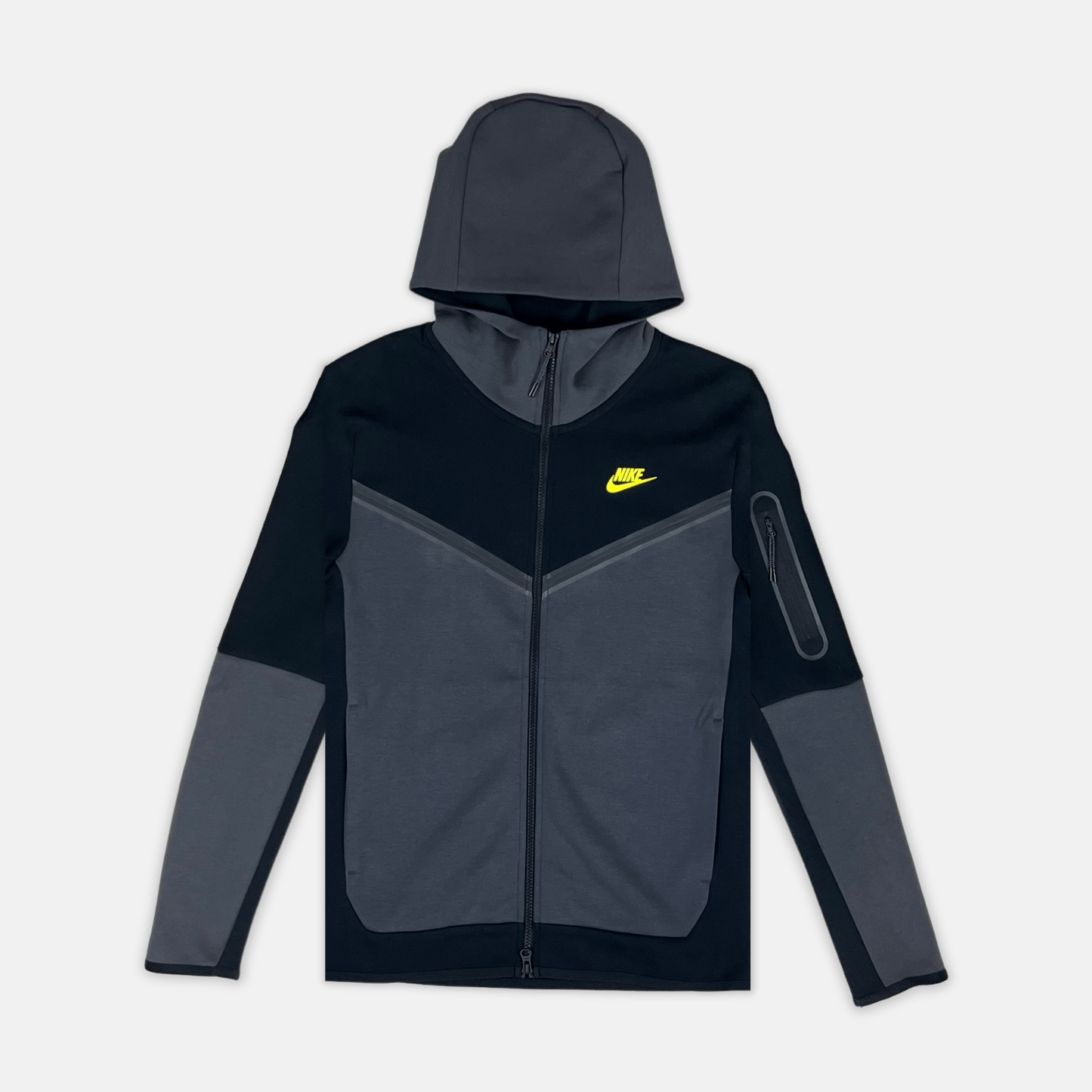 Nike Tech Fleece Hoodie - Black / Anthracite / Volt (3rd Gen - Old Season)