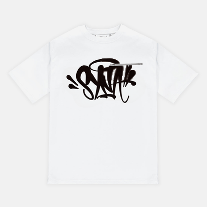 Syna Pixel T-Shirt - White / Black