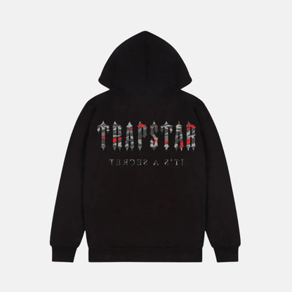 Trapstar Decoded All Terrain Hoodie - Black/Red Camo