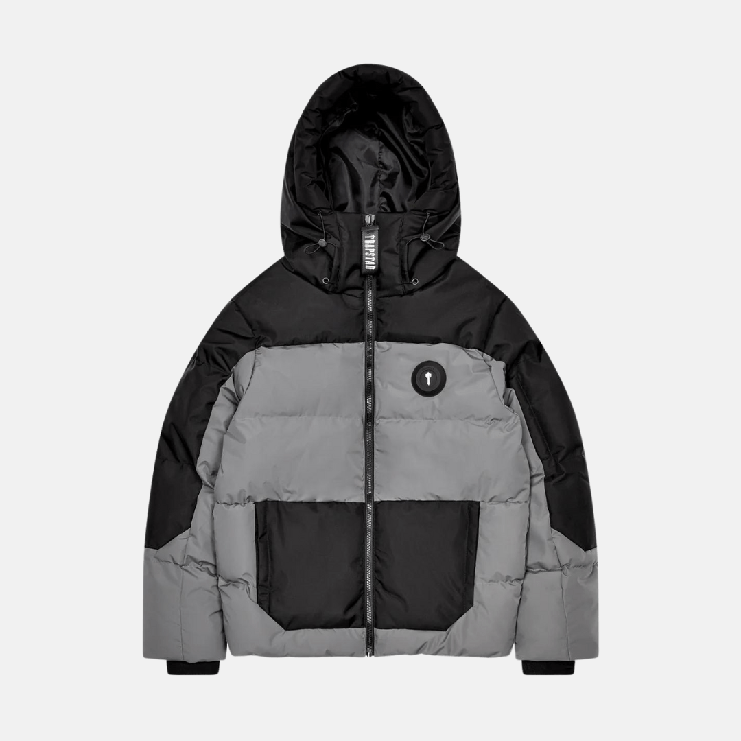 Trapstar Decoded AW23 Puffer - Black/Grey