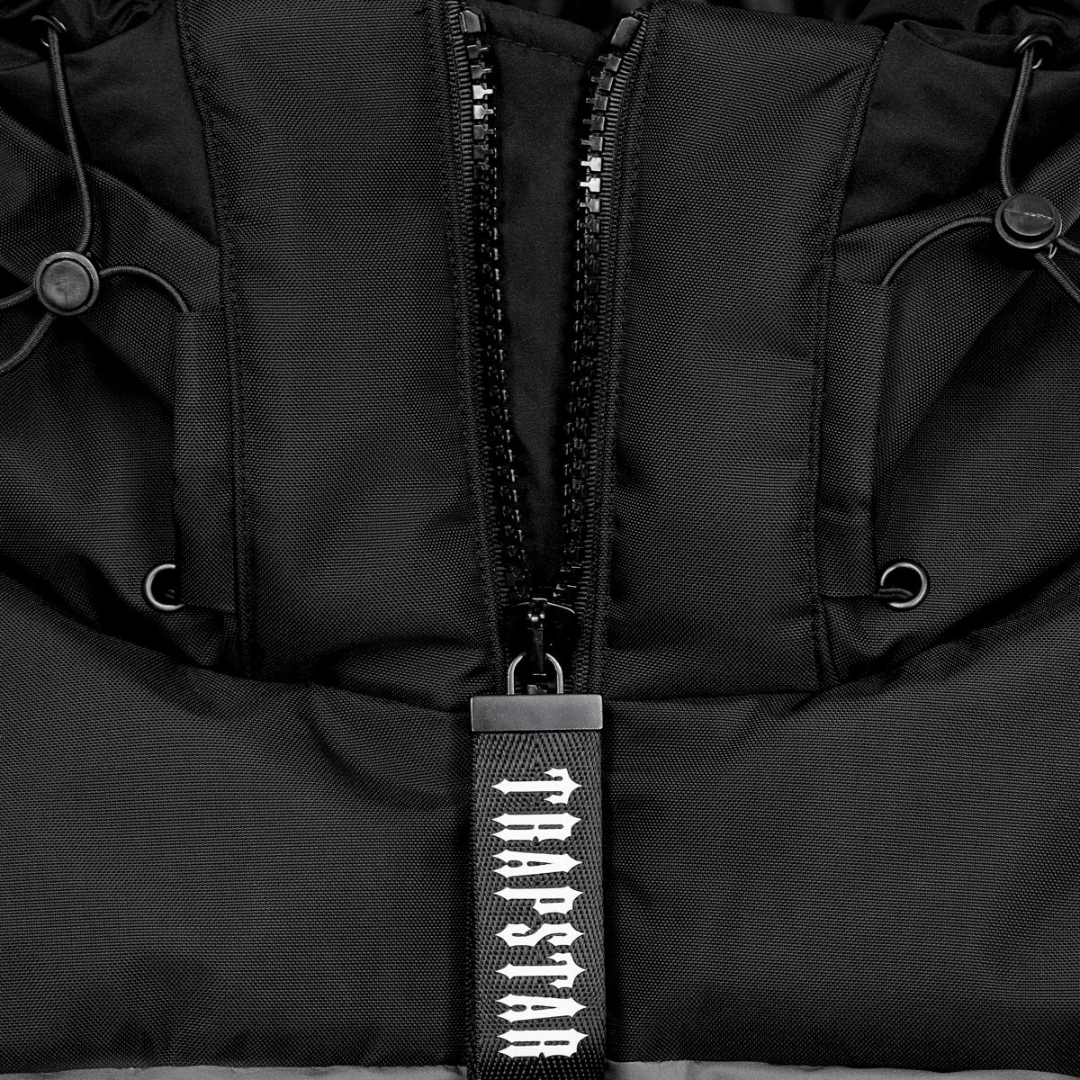 Trapstar Decoded AW23 Puffer - Black/Grey