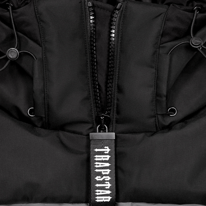 Trapstar Decoded AW23 Puffer - Black/Grey