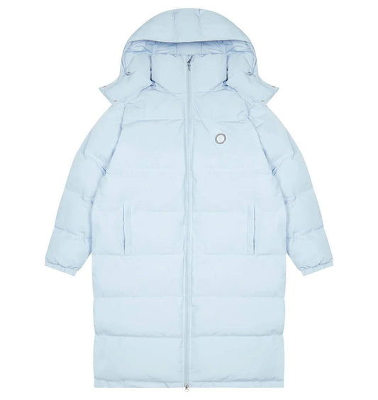 Trapstar Irongate Full-Length Oversized Puffer Jacket - Ice Blue