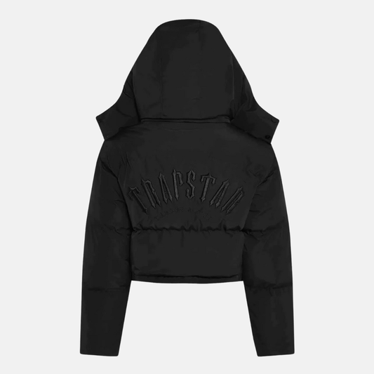 Trapstar Women's Irongate AW23 Hooded Puffer Jacket - Blackout