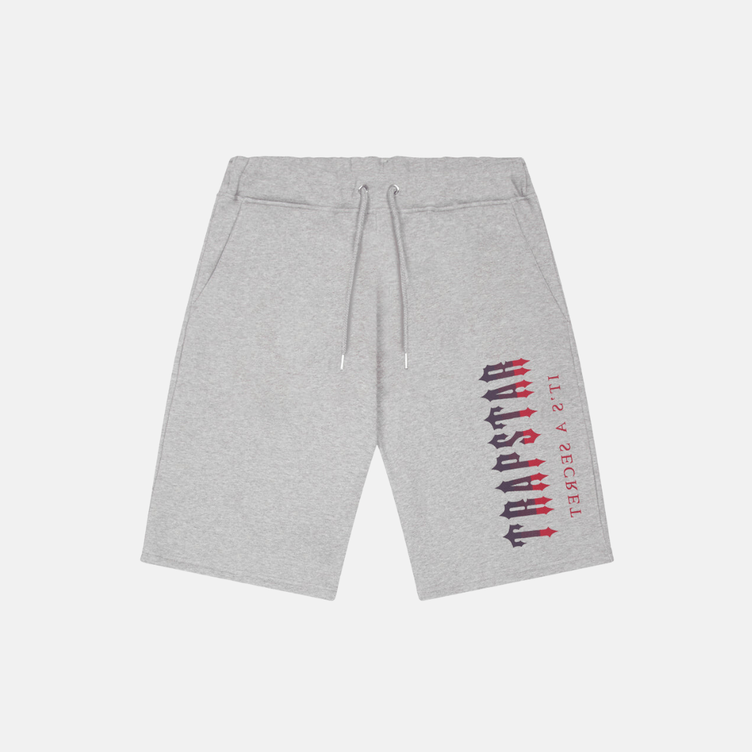 Trapstar Decoded Shorts Set - White/Red Gradient