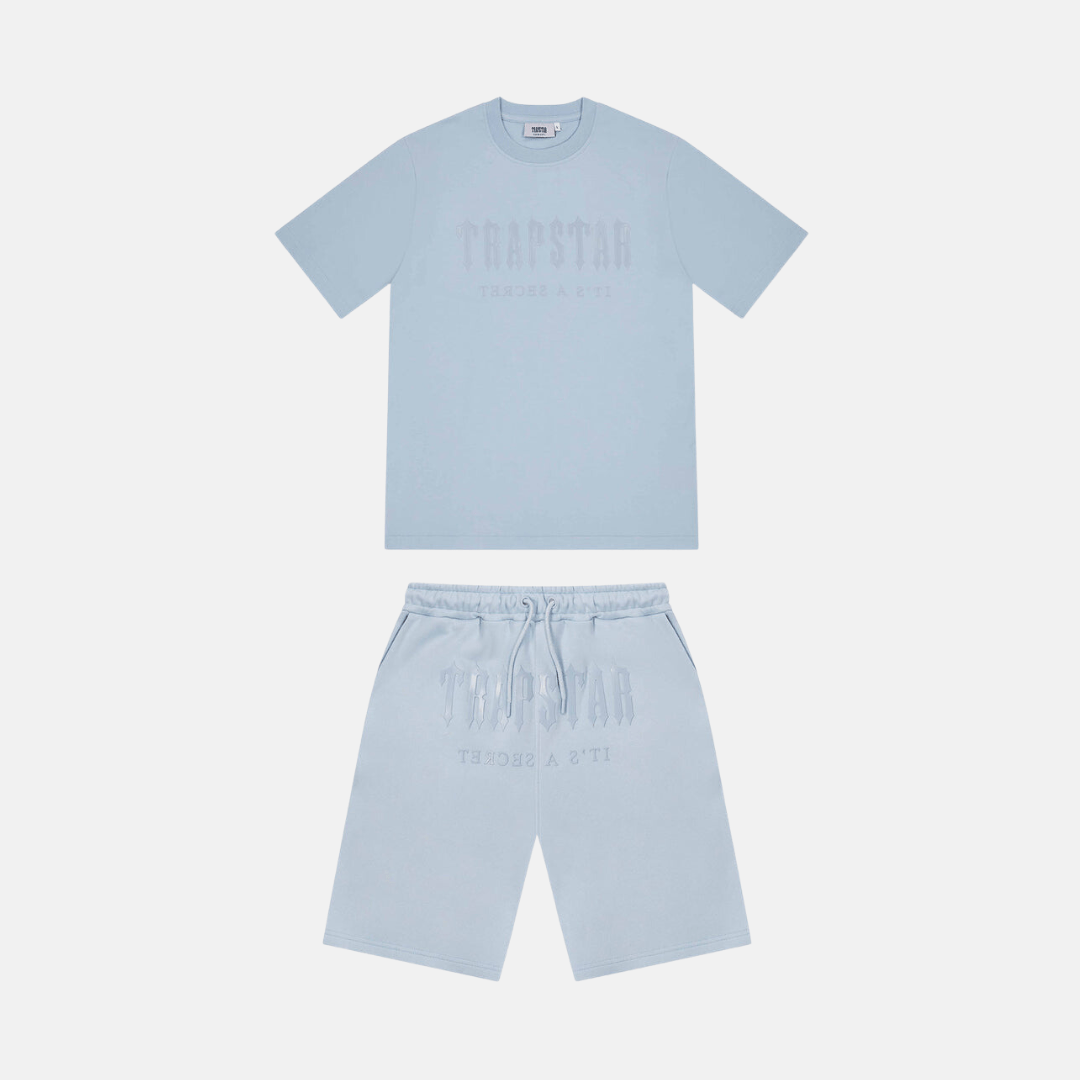 Trapstar Gel Decoded Shorts Set - Cashmere Blue