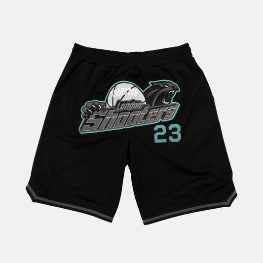 Trapstar Shooters Basketball Shorts - Black/Teal